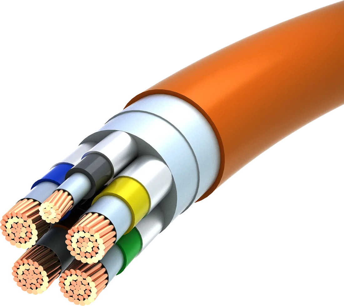 Mineral-Barrier Fire-Resistant Cable