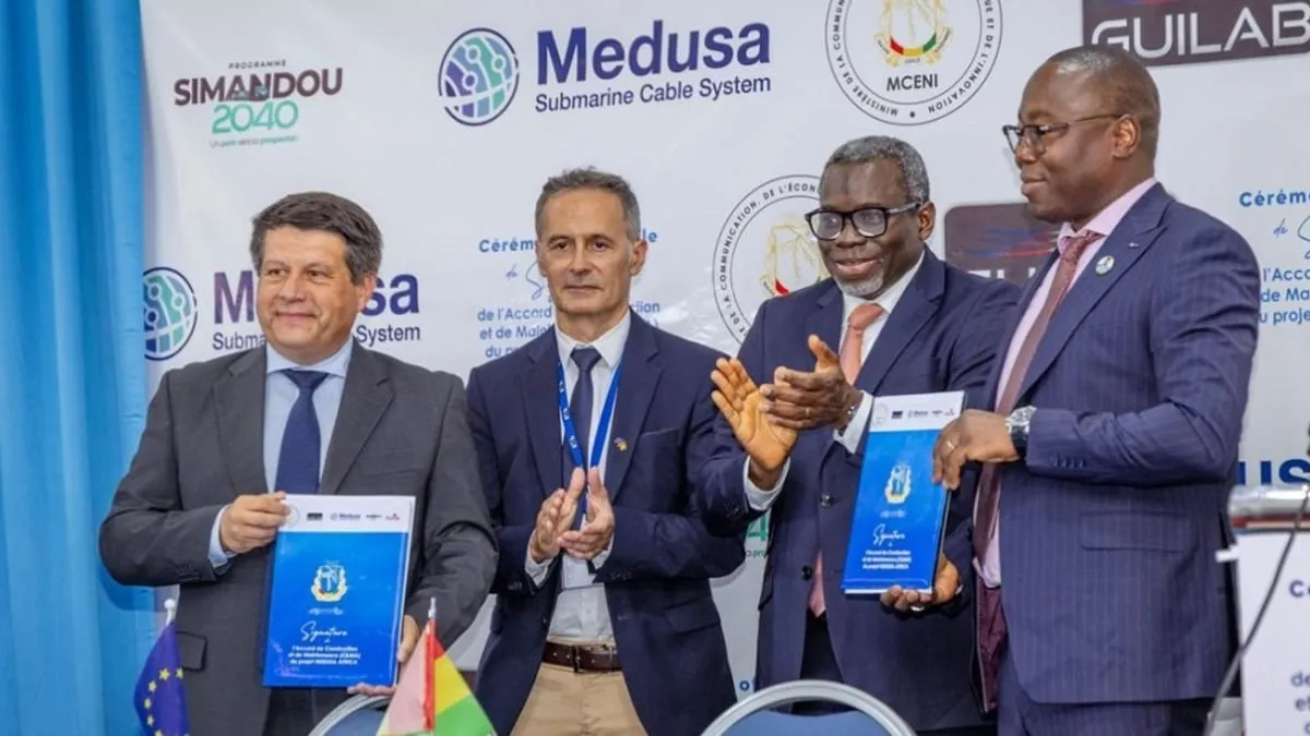 La Guinée accueille un second câble sous-marin de fibre optique, riche d'enjeux